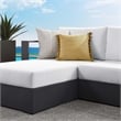 Tahoe 2-Piece Left-Facing Chaise Sectional Sofa Set in Gray White