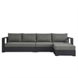 Tahoe 3-Piece Right-Facing Chaise Sectional Sofa Set in Gray Charcoal
