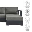 Tahoe 3-Piece Right-Facing Chaise Sectional Sofa Set in Gray Charcoal