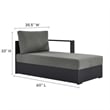Tahoe 3-Piece Right-Facing Chaise Sectional Sofa Set in Gray Charcoal