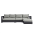 Tahoe 3-Piece Right-Facing Chaise Sectional Sofa Set in Gray Gray
