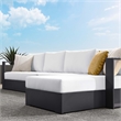 Tahoe 3-Piece Right-Facing Chaise Sectional Sofa Set in Gray White
