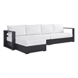 Tahoe 3-Piece Left-Facing Chaise Sectional Sofa Set in Gray White