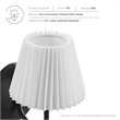 Wave Wall Sconce in Black