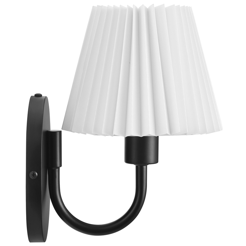 Wave Wall Sconce in Black