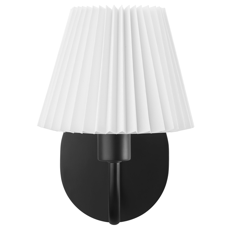 Wave Wall Sconce in Black