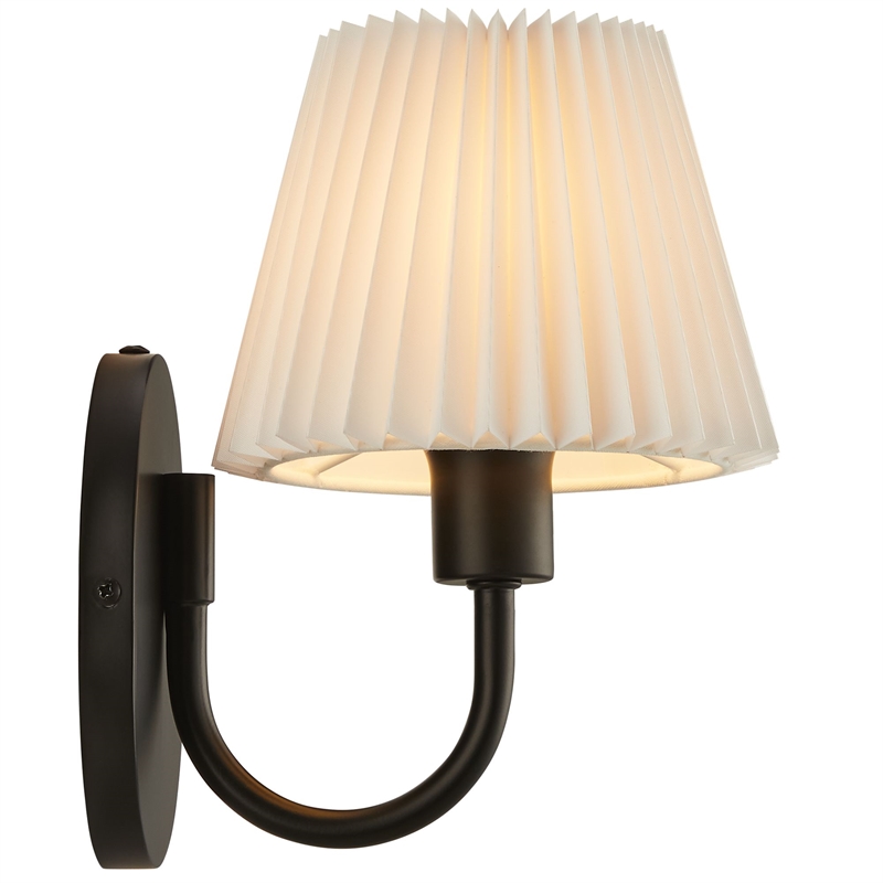 Wave Wall Sconce in Black