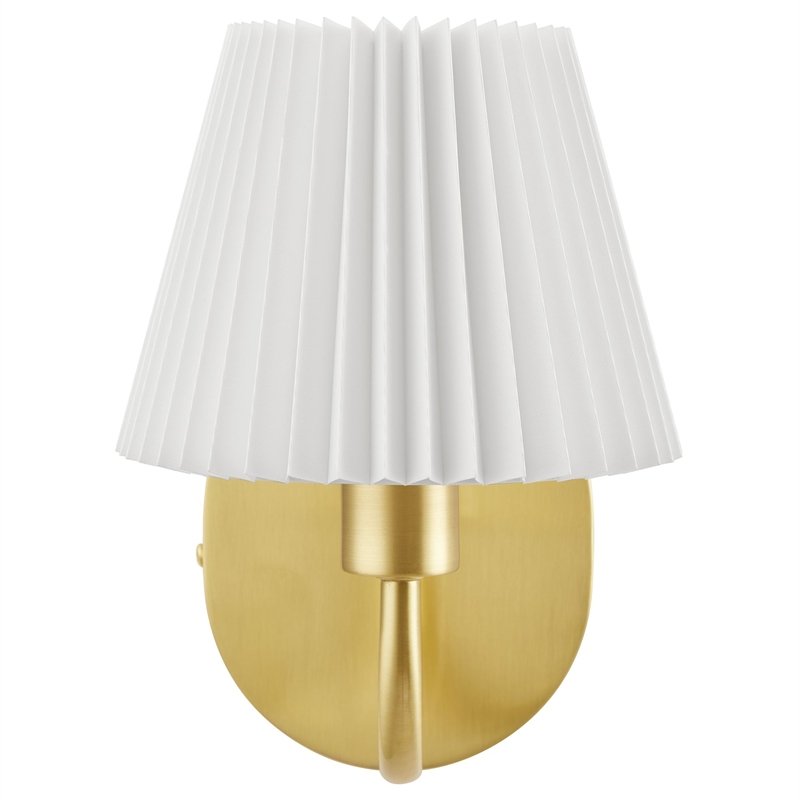 Wave Wall Sconce in Brass