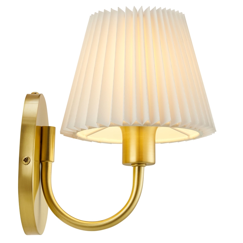 Wave Wall Sconce in Brass