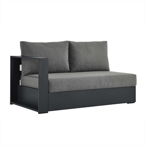 Tahoe Modular Left-Facing Loveseat in Gray Charcoal