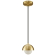Eclipse Globe Pendant Light in Brass