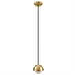 Eclipse Globe Pendant Light in Brass