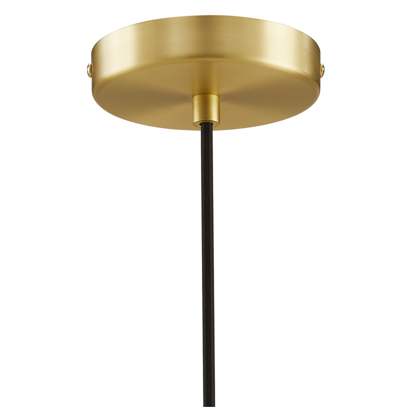 Eclipse Globe Pendant Light in Brass