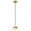 Eclipse Globe Pendant Light in Brass