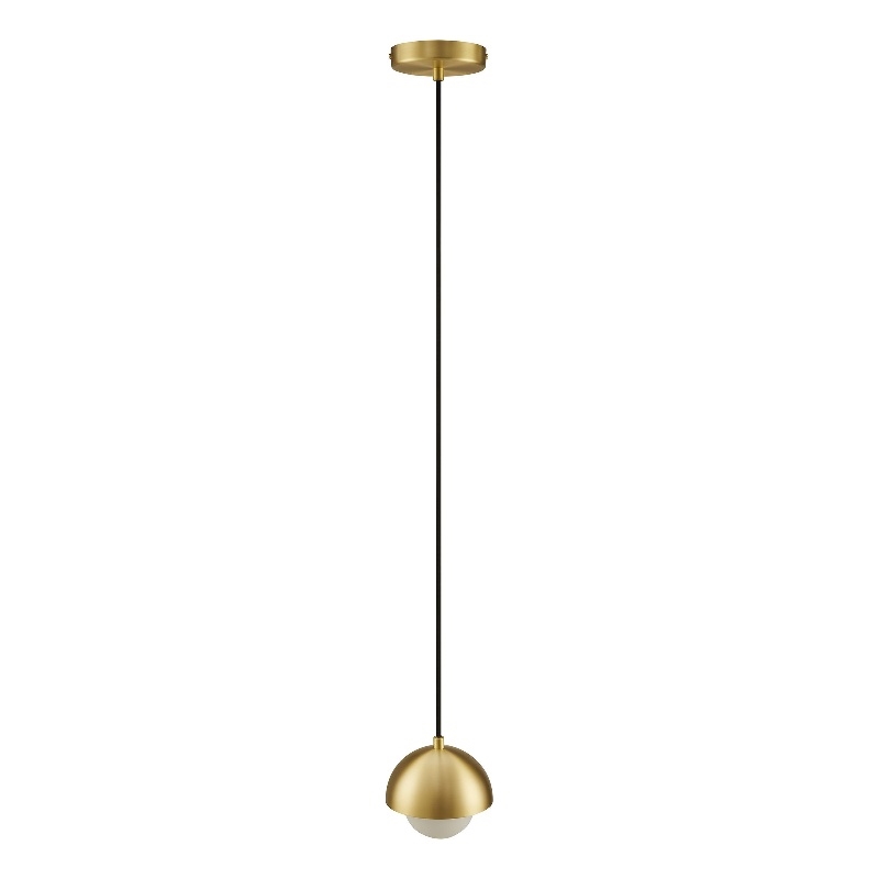 Eclipse Globe Pendant Light in Brass