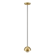 Eclipse Globe Pendant Light in Brass
