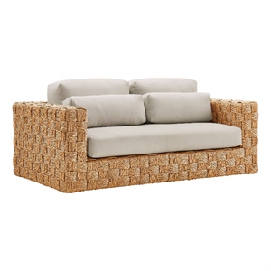 Thames Loveseat in Natural Light Gray