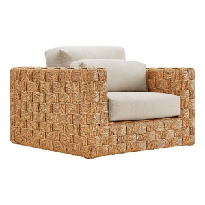 Thames Armchair in Natural Light Gray