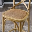 Modway Gear X-Back Wood Fully Assembled Bar Stool in Natural