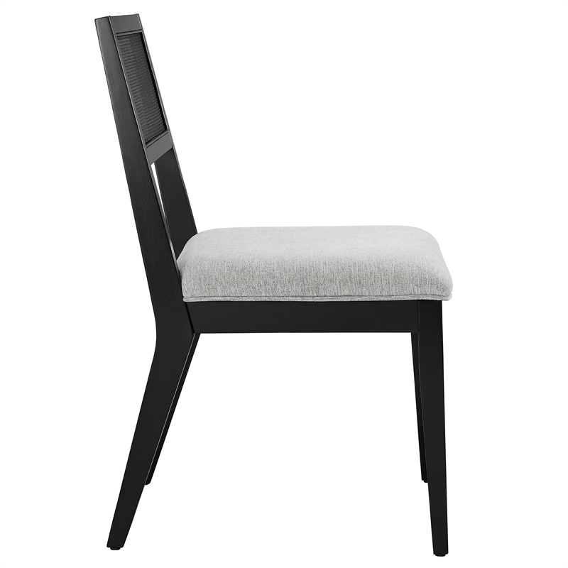 Nimba Dining Chairs Set of 2 in Heathered Weave Light Gray