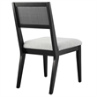 Nimba Dining Chairs Set of 2 in Heathered Weave Light Gray