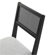 Nimba Dining Chairs Set of 2 in Heathered Weave Light Gray