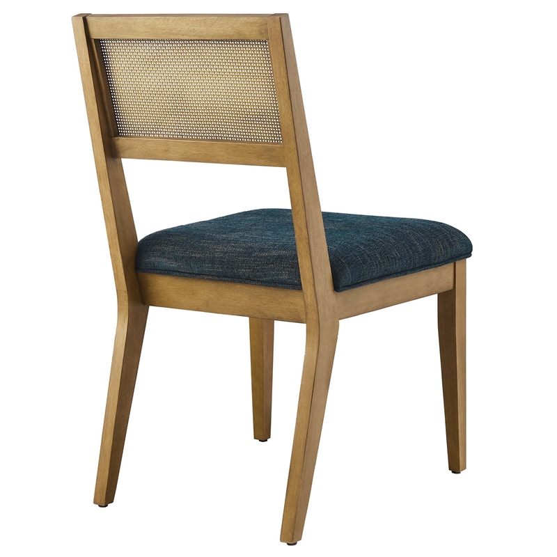Nimba Dining Chairs Set of 2 in Heathered Weave Azure