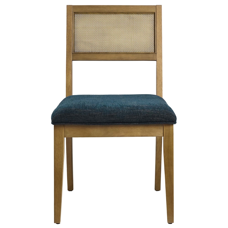 Nimba Dining Chairs Set of 2 in Heathered Weave Azure