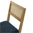 Nimba Dining Chairs Set of 2 in Heathered Weave Azure