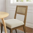 Nimba Dining Chairs Set of 2 in Heathered Weave Ivory