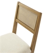 Nimba Dining Chairs Set of 2 in Heathered Weave Ivory