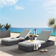 Tahoe 3-Piece Chaise Lounge Set in Gray Gray