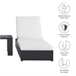 Tahoe 3-Piece Chaise Lounge Set in Gray White