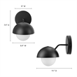 Eclipse Wall Sconce in Black