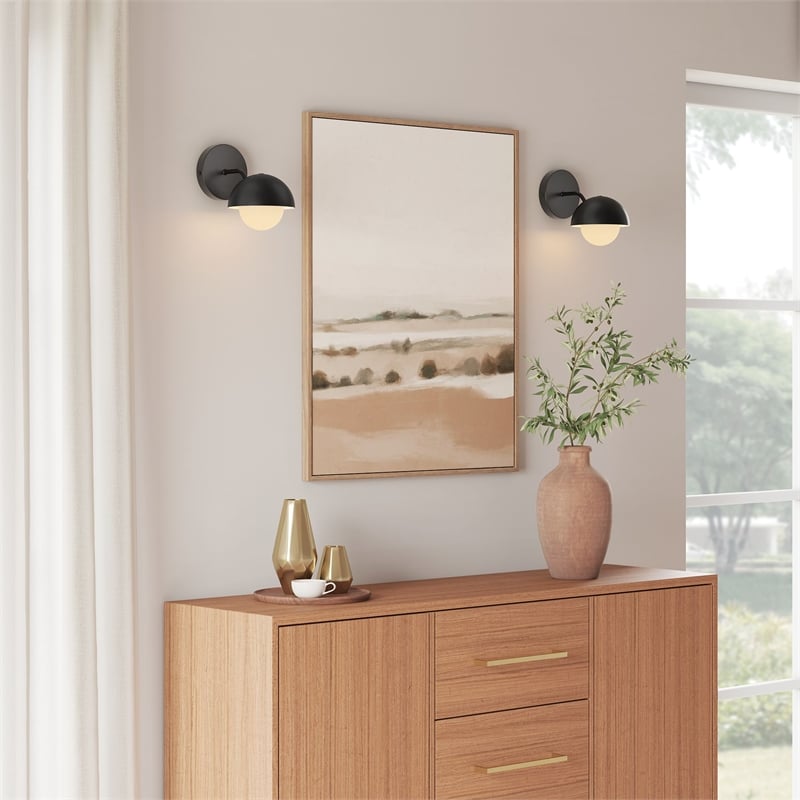 Eclipse Wall Sconce in Black