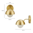 Eclipse Wall Sconce in Brass