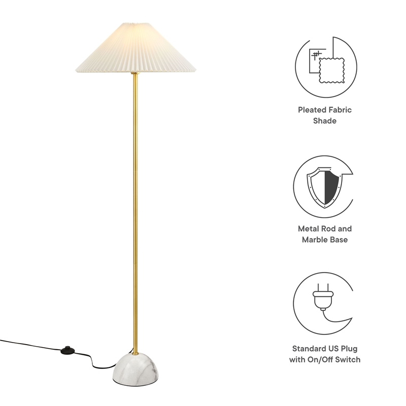 Illusion Floor Lamp in Brass