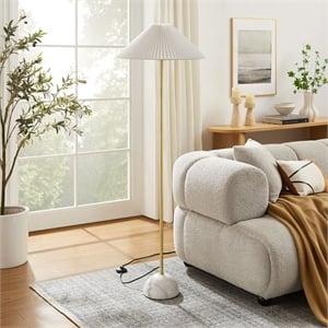 illusion floor lamp in brass