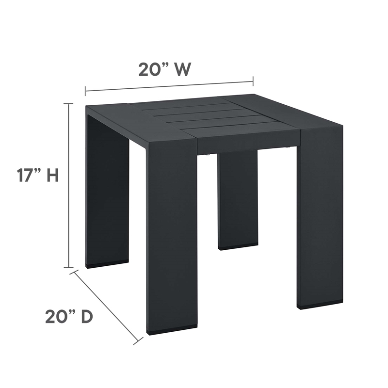 Tahoe End Table in Gray
