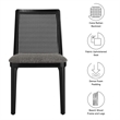 Monarch Dining Side Chair in Black Black Gray