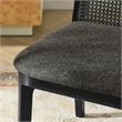 Monarch Dining Side Chair in Black Black Gray