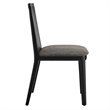 Monarch Dining Side Chair in Black Black Gray