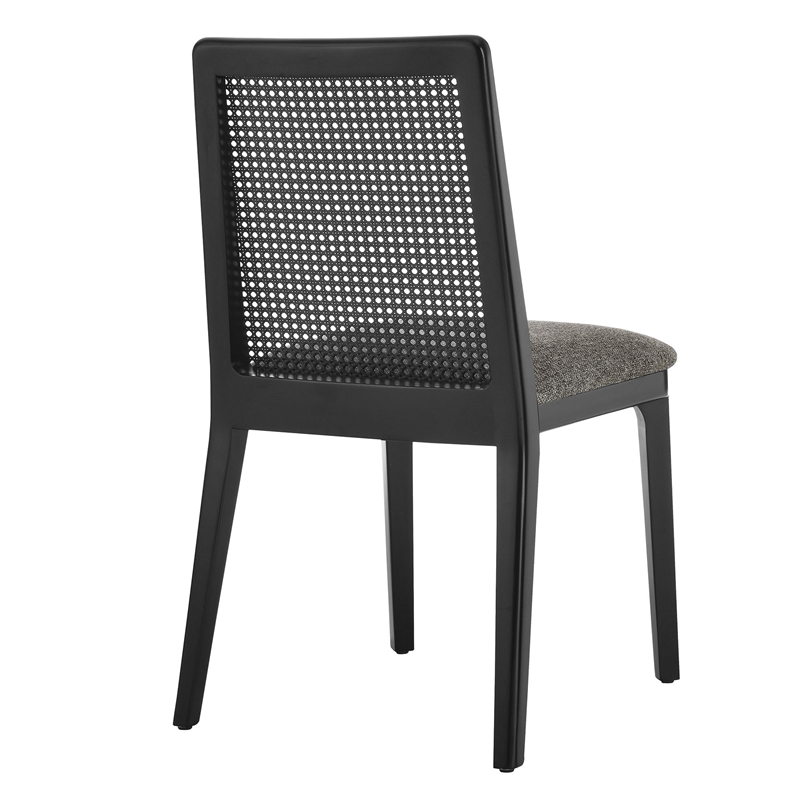 Monarch Dining Side Chair in Black Black Gray