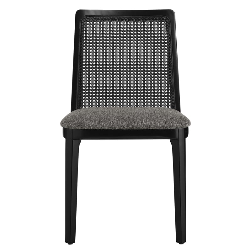 Monarch Dining Side Chair in Black Black Gray