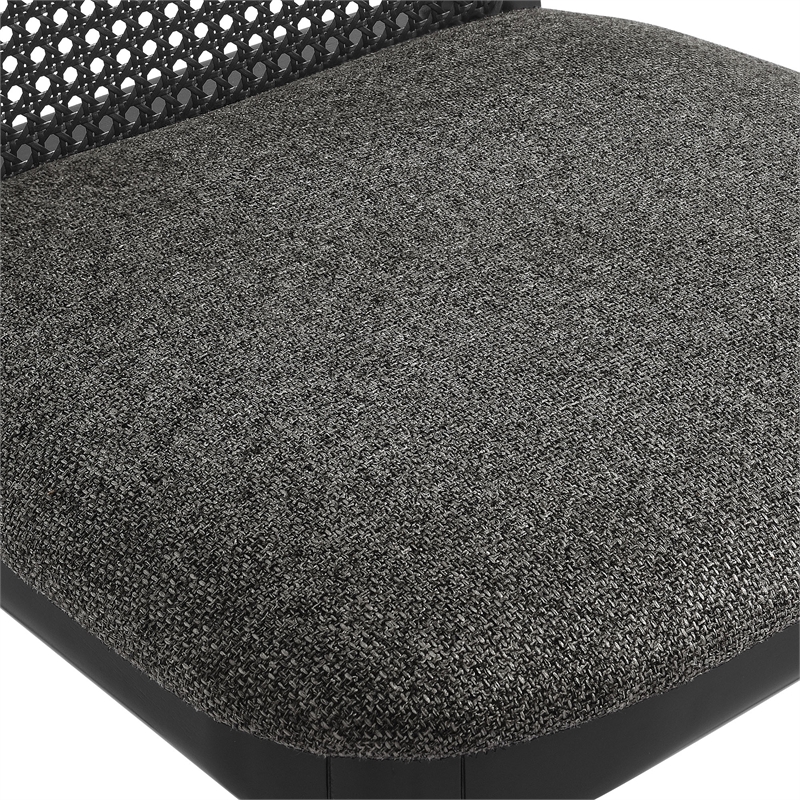 Monarch Dining Side Chair in Black Black Gray