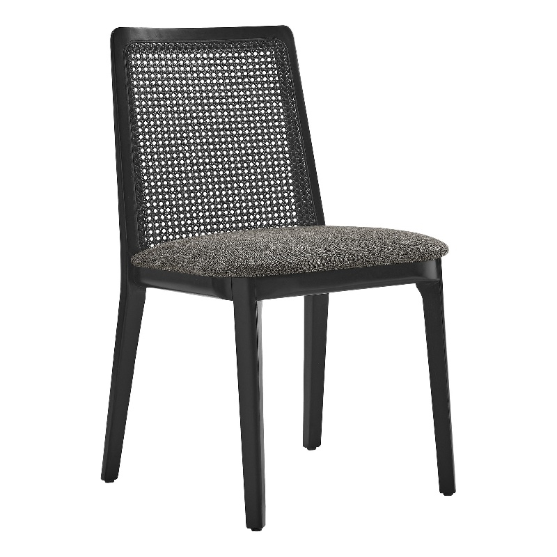 Monarch Dining Side Chair in Black Black Gray