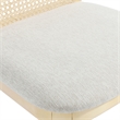 Monarch Dining Side Chair in Antique White Natural Heathered Weave Ivory