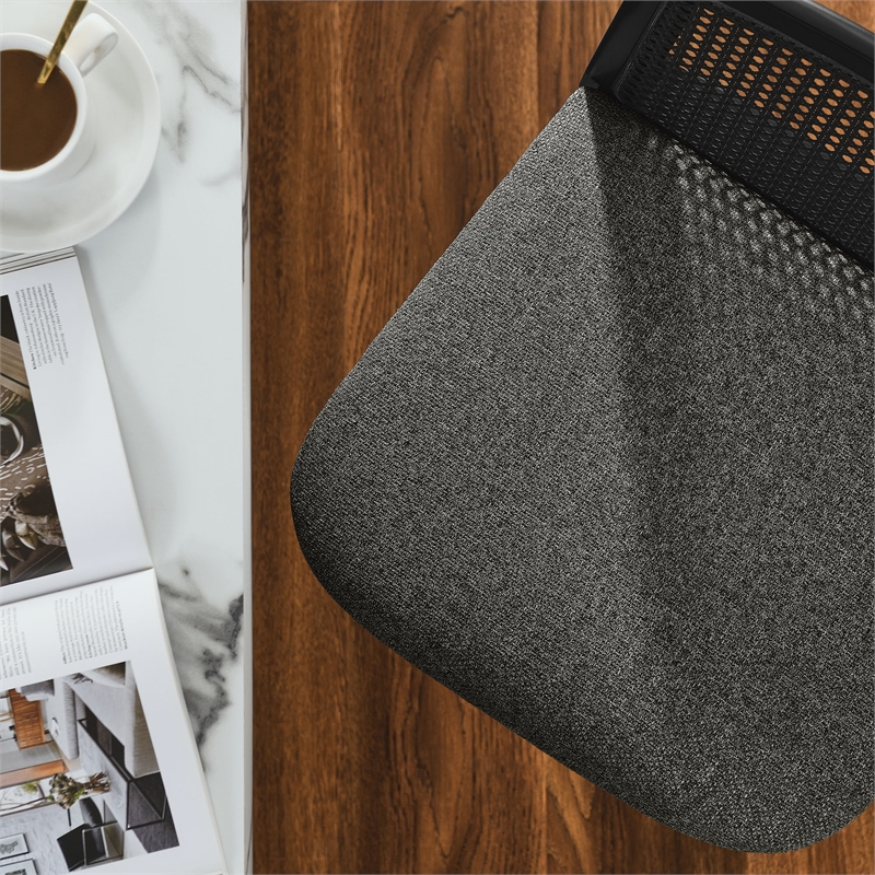 Monarch Counter Stool in Black Black Gray