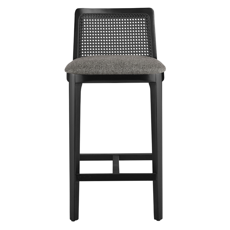 Monarch Counter Stool in Black Black Gray