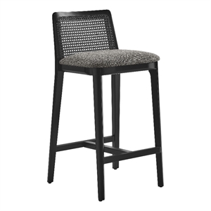 Monarch Counter Stool in Black Black Gray